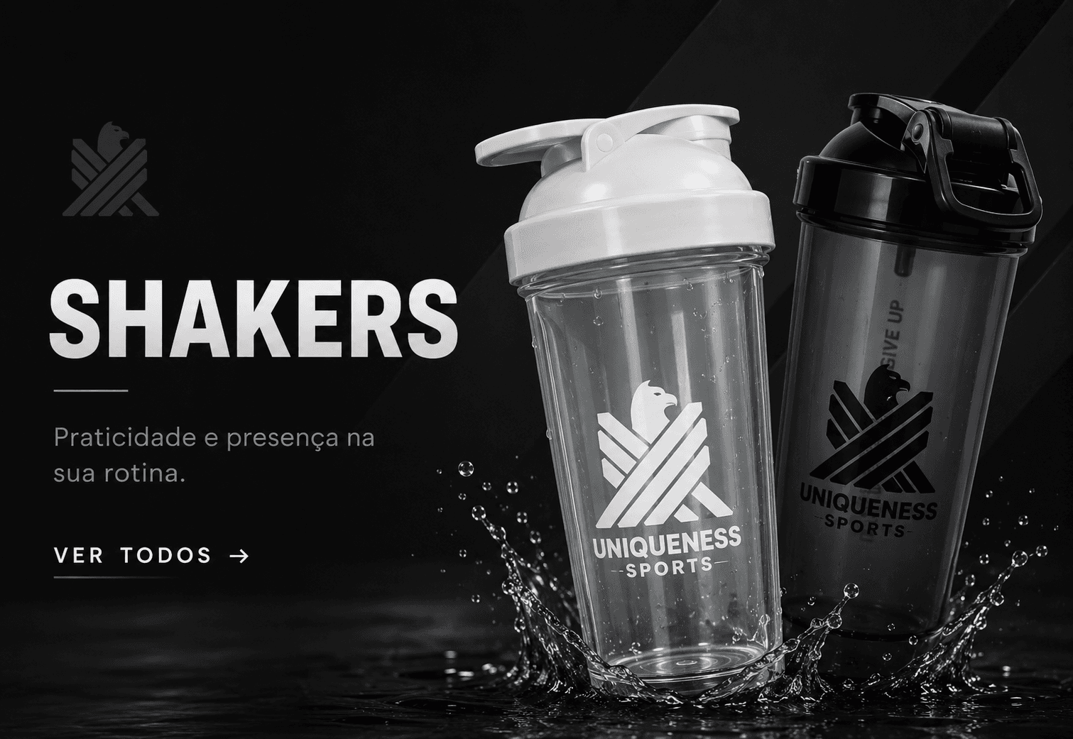 Shakers Uniqueness Sports — praticidade e presença na sua rotina